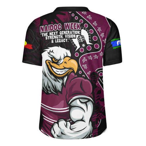 Manly Warringah Sea Eagles Rugby Jersey NAIDOC Indigenous Warrior Spirit