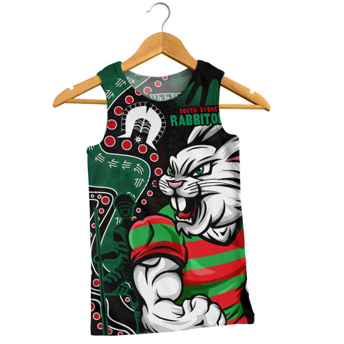 South Sydney Rabbitohs Men Singlet NAIDOC Indigenous Warrior Spirit