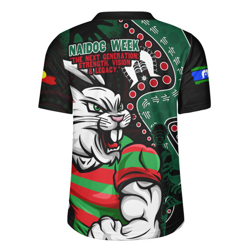 South Sydney Rabbitohs Rugby Jersey NAIDOC Indigenous Warrior Spirit South Sydney Rabbitohs Rugby Jersey NAIDOC Indigenous Warrior Spirit