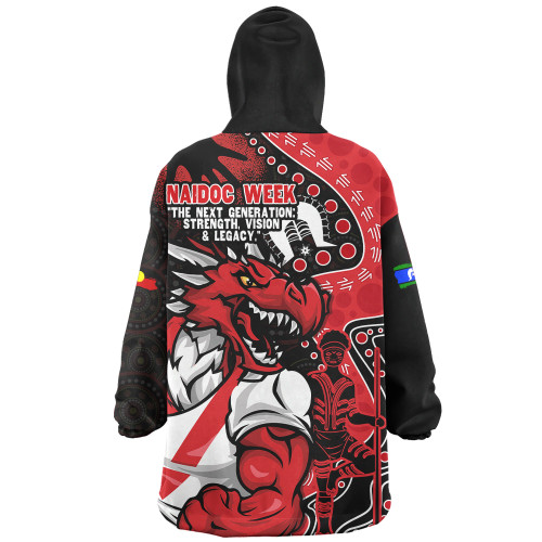 St. George Illawarra Dragons Snug Hoodie NAIDOC Indigenous Warrior Spirit