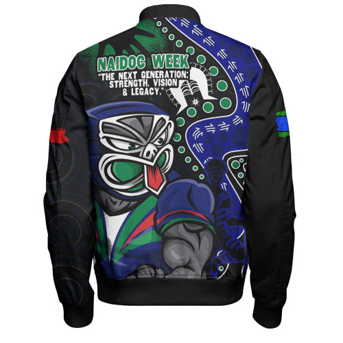 New Zealand Warriors Bomber Jacket NAIDOC Indigenous Warrior Spirit New Zealand Warriors Bomber Jacket NAIDOC Indigenous Warrior Spirit