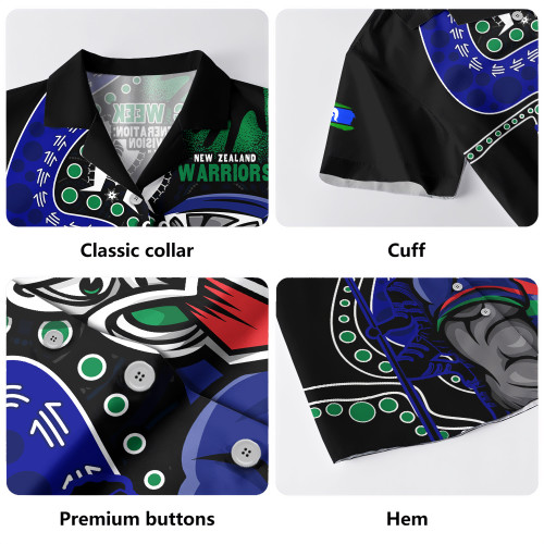 New Zealand Warriors Hawaiian Shirt NAIDOC Indigenous Warrior Spirit