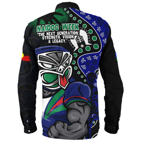 New Zealand Warriors Long Sleeve Shirt NAIDOC Indigenous Warrior Spirit