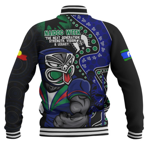 New Zealand Warriors Baseball Jacket NAIDOC Indigenous Warrior Spirit
