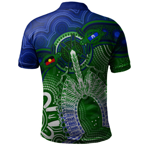 Indigenous Australian Aboriginal Polo Shirt Spirit Of The Turtle Dreaming Path