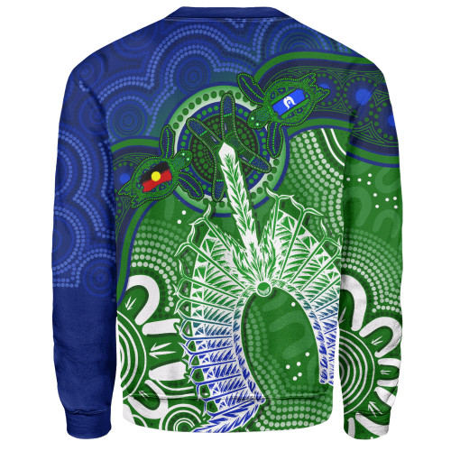 Indigenous Australian Aboriginal Sweatshirt Spirit Of The Turtle Dreaming Path