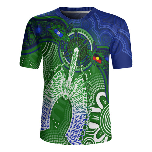 Indigenous Australian Aboriginal Rugby Jersey Spirit Of The Turtle Dreaming Path