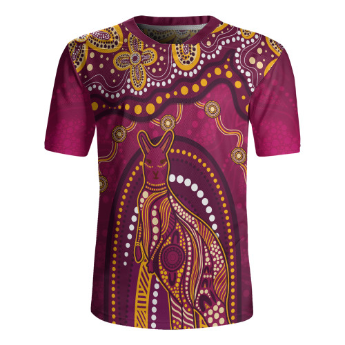Indigenous Australian Aboriginal Rugby Jersey Kangaroo Dreaming Outback Spirit Edition Indigenous Australian Aboriginal Rugby Jersey Kangaroo Dreaming Outback Spirit Edition