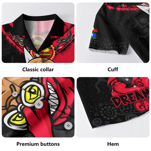 Essendon Hawaiian Shirt Dreamtime Warriors Of Culture