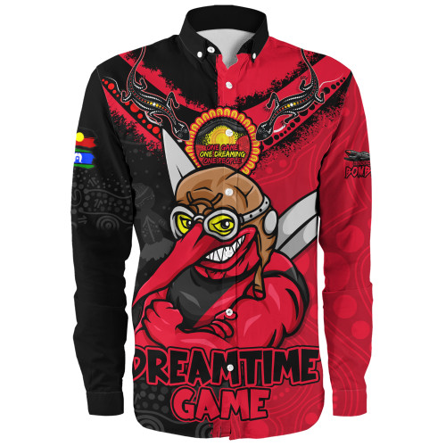 Essendon Long Sleeve Shirt Dreamtime Warriors Of Culture