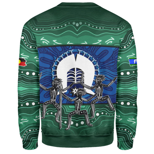 Indigenous Australian Aboriginal Sweatshirt Torres Warrior Spirit NAIDOC Week Dance Edition