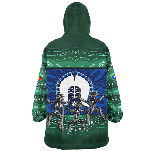 Indigenous Australian Aboriginal Snug Hoodie Torres Warrior Spirit NAIDOC Week Dance Edition