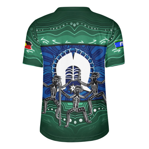 Indigenous Australian Aboriginal Rugby Jersey Torres Warrior Spirit NAIDOC Week Dance Edition