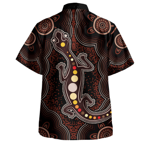 Indigenous Australian Aboriginal Hawaiian Shirt Aboriginal Gecko Dreaming Path