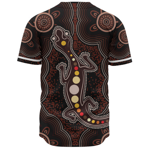 Indigenous Australian Aboriginal Baseball Shirt Aboriginal Gecko Dreaming Path Indigenous Australian Aboriginal Baseball Shirt Aboriginal Gecko Dreaming Path