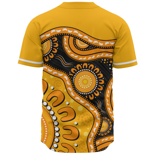 Indigenous Australian Aboriginal Baseball Shirt Sun Pathway Walkabout