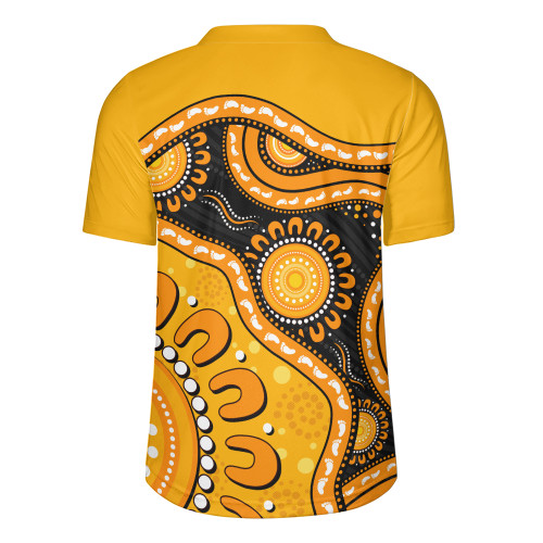 Indigenous Australian Aboriginal Rugby Jersey Sun Pathway Walkabout