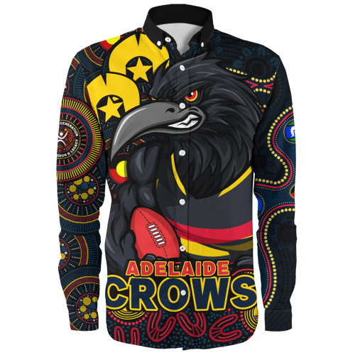 Adelaide Crows Long Sleeve Shirt NAIDOC Spirit Of Country
