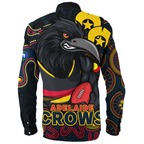 Adelaide Crows Long Sleeve Shirt NAIDOC Spirit Of Country