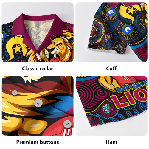 Brisbane Lions Hawaiian Shirt NAIDOC Spirit Of Country