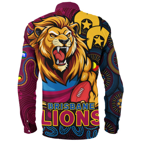 Brisbane Lions Long Sleeve Shirt NAIDOC Spirit Of Country Brisbane Lions Long Sleeve Shirt NAIDOC Spirit Of Country