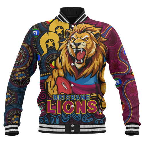 Brisbane Lions Baseball Jacket NAIDOC Spirit Of Country