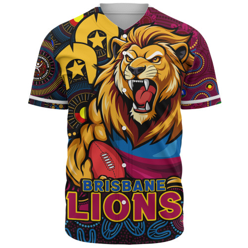 Brisbane Lions Baseball Shirt NAIDOC Spirit Of Country