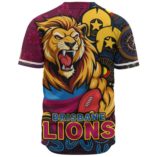 Brisbane Lions Baseball Shirt NAIDOC Spirit Of Country