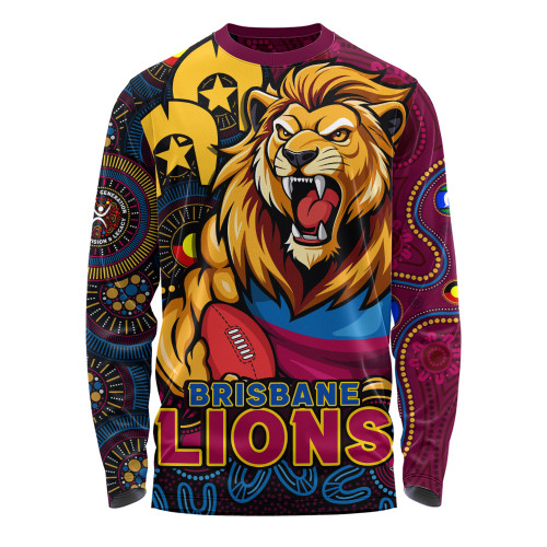 Brisbane Lions Long Sleeve T-shirt NAIDOC Spirit Of Country