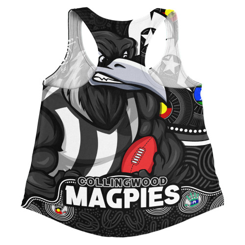 Collingwood Women Racerback Singlet NAIDOC Spirit Of Country Collingwood Women Racerback Singlet NAIDOC Spirit Of Country