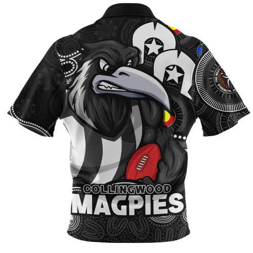 Collingwood Zip Polo Shirt NAIDOC Spirit Of Country