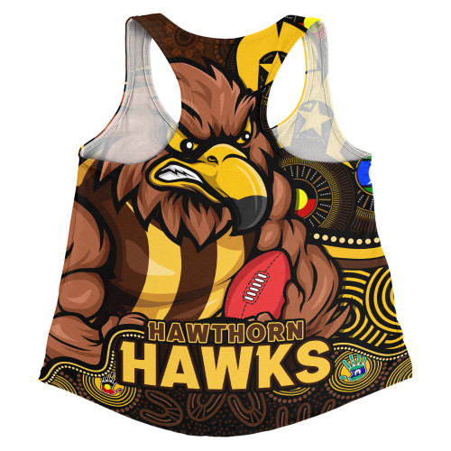 Hawthorn Women Racerback Singlet NAIDOC Spirit Of Country Hawthorn Women Racerback Singlet NAIDOC Spirit Of Country