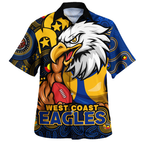 West Coast Eagles Hawaiian Shirt NAIDOC Spirit Of Country