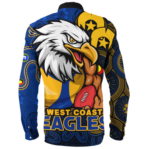 West Coast Eagles Long Sleeve Shirt NAIDOC Spirit Of Country