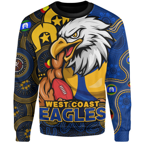 West Coast Eagles Sweatshirt NAIDOC Spirit Of Country