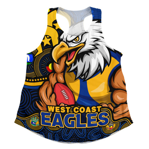 West Coast Eagles Women Racerback Singlet NAIDOC Spirit Of Country