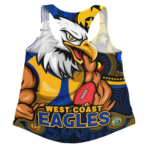West Coast Eagles Women Racerback Singlet NAIDOC Spirit Of Country