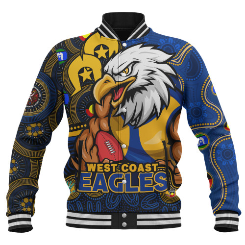 West Coast Eagles Baseball Jacket NAIDOC Spirit Of Country