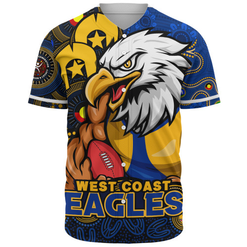 West Coast Eagles Baseball Shirt NAIDOC Spirit Of Country