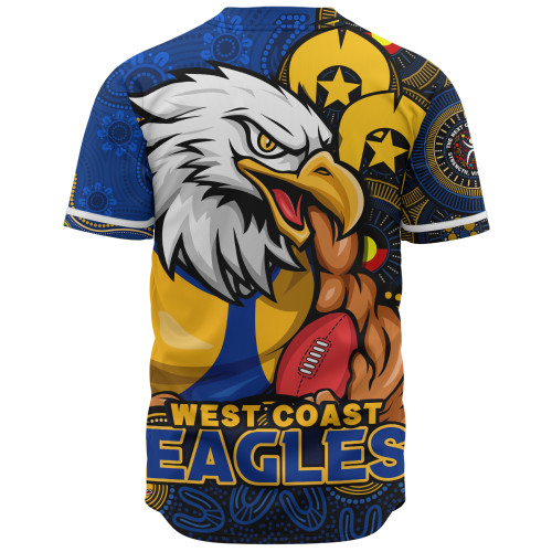 West Coast Eagles Baseball Shirt NAIDOC Spirit Of Country