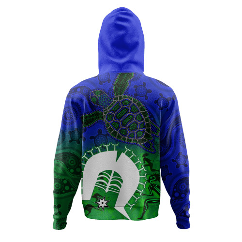 Indigenous Australian Aboriginal Hoodie Island Heart Turtle Path