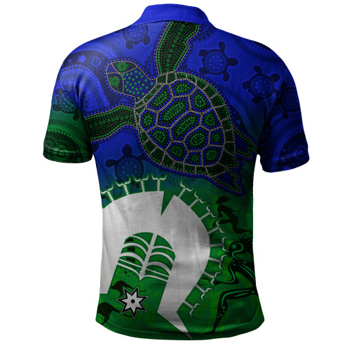 Indigenous Australian Aboriginal Polo Shirt Island Heart Turtle Path Indigenous Australian Aboriginal Polo Shirt Island Heart Turtle Path