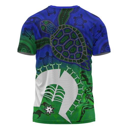 Indigenous Australian Aboriginal T-Shirt Island Heart Turtle Path