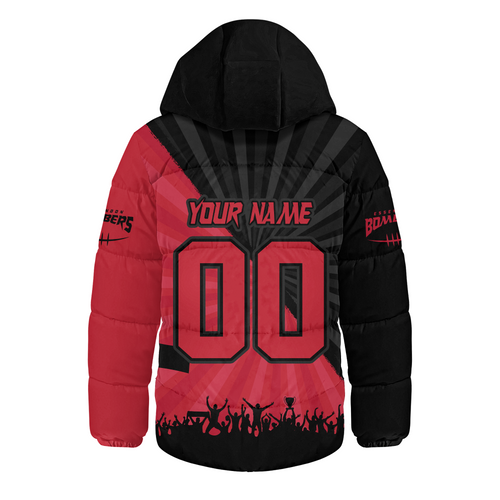 Essendon Hooded Padded Jacket Breaking Through Fan Design Essendon Hooded Padded Jacket Breaking Through Fan Design