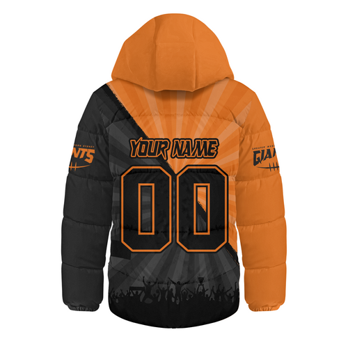 GWS GIANTS Hooded Padded Jacket Breaking Through Fan Design