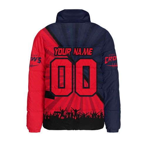 Adelaide Crows Padded Jacket Breaking Through Fan Design Adelaide Crows Padded Jacket Breaking Through Fan Design