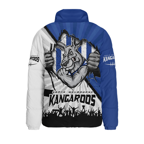 North Melbourne Padded Jacket Breaking Through Fan Design