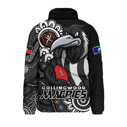 Collingwood Padded Jacket Power Through Generations NAIDOC Edition