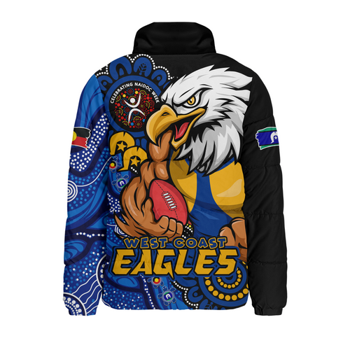West Coast Eagles Padded Jacket Power Through Generations NAIDOC Edition