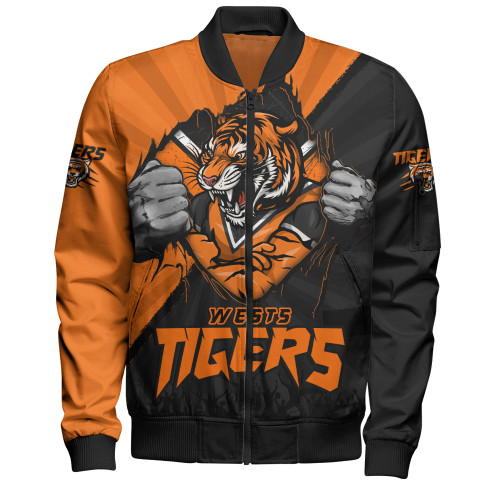 Wests Tigers Bomber Jacket Fearless Soul Series